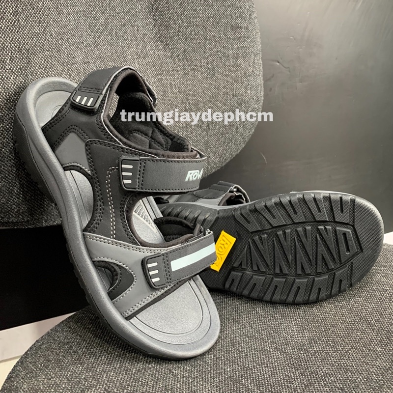 Giày Sandal Nam Quai Da Đế Đúc Hiệu Rova - RV964 Nâu