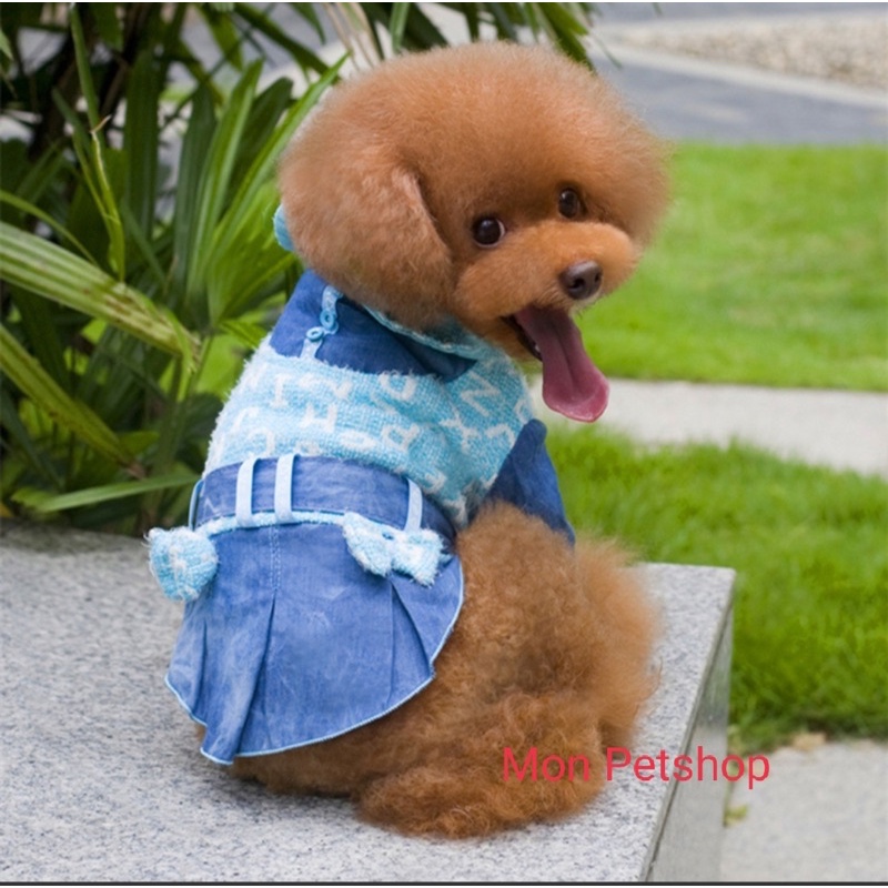 [Săn sale] Váy nỉ nhung cho chó mèo