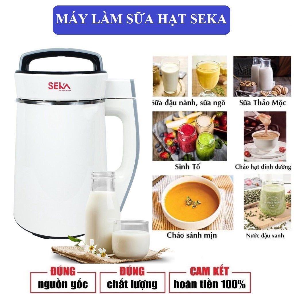 Máy làm sữa hạt quốc dân Seka LN28 đa chức năng nấu cháo, xay sinh tố, xay bột khô
