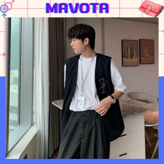 Áo khoác gile kaki nam nữ Mavota áo ghi lê unisex form rộng phong cách Hàn Quốc GILE02