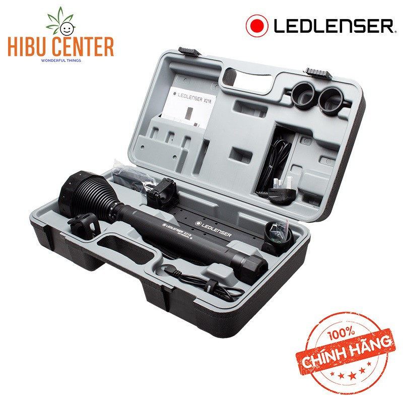 Đèn Pin LEDLENSER X21R Flashlight Case Cường Độ Ánh Sáng 5000 Lumens, Chiếu Xa 800M, Thời Gian Hoạt Động 40 Giờ Cực Phẩm