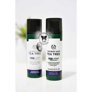 Sữa dưỡng the body shop tea tree night lotion