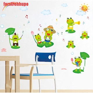 Decal Dán Tường Hình Ếch Vui Nhộn