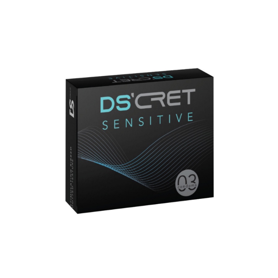Bao Cao Su DS'CRET Sensitive Siêu Mỏng 52mm (3 bao/hộp)