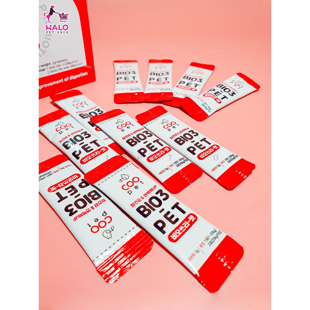 Men Vi Sinh Hỗ Trợ Tiêu Hóa Cho Chó Mèo BIO3-PET