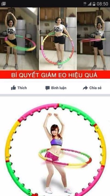 Vòng lắc eo có hạt matxa