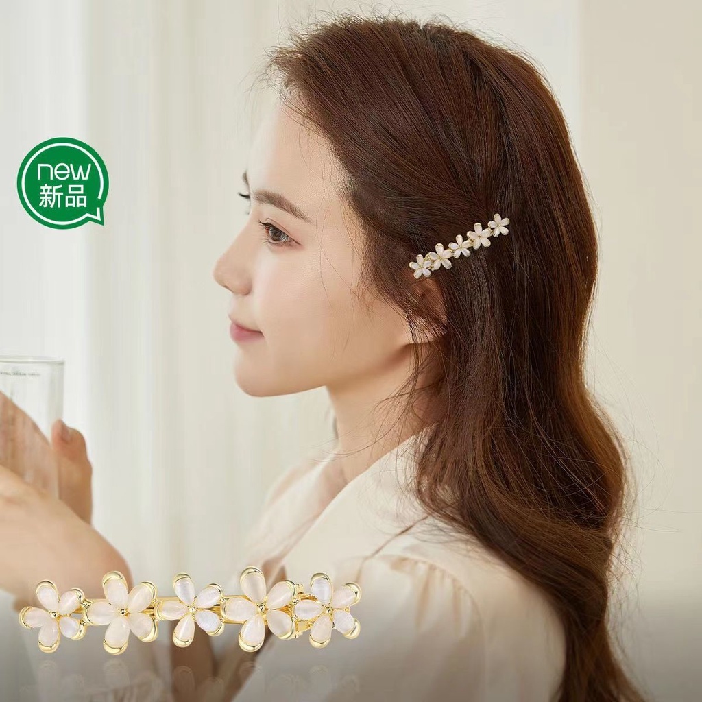 Hàng Mới Về Kẹp Tóc Hình Hoa Mắt Mèo Phong Cách Hàn Quốc Cho Nữ