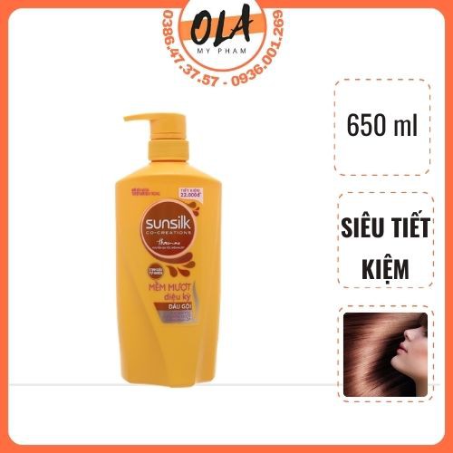 Dầu Gội Đầu Sunsilk Mềm Mượt Diệu Kì 650ml - Mỹ Phẩm Ola