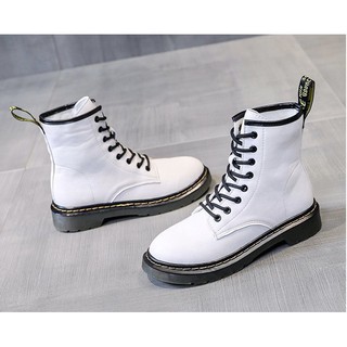 Giày Bốt Nữ Dr Marten Đế Êm Cổ Lửng H80