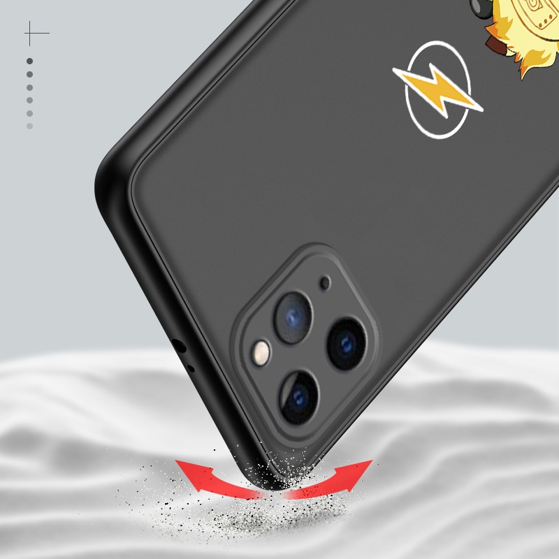 Ốp Điện Thoại In Hoạt Hình Pikachu Naruto Đáng Yêu Cho IPhone 11 12 Pro Max For Soft Case Phone Casing Camera Lens Protector Full Cover simple Silicone Cases mobile covers
