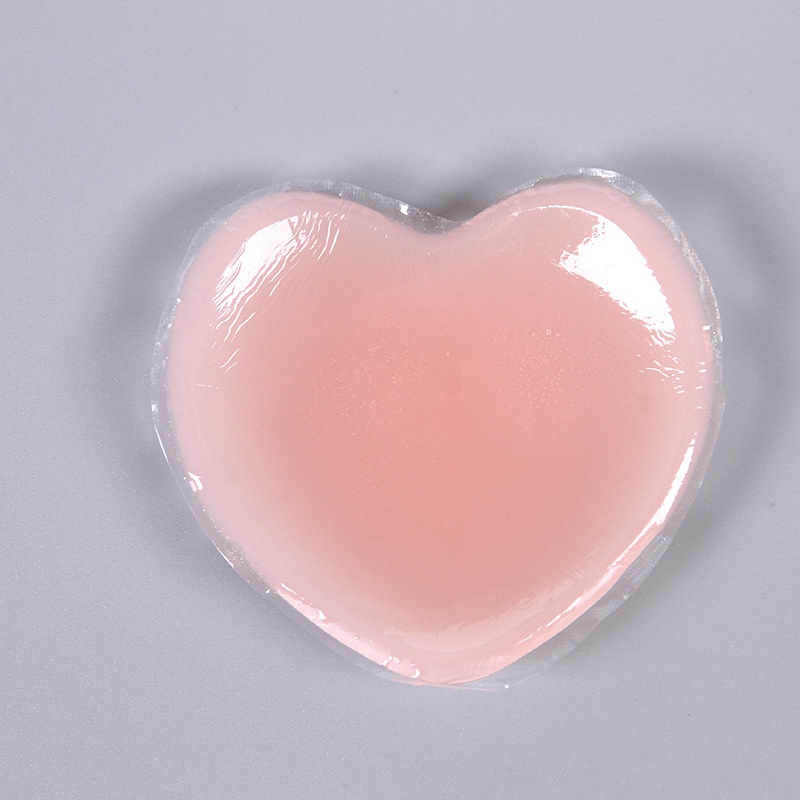 1 Cặp Miếng Dán Nhũ Hoa Hình Trái Tim Vô Hình Bằng Gel Silica Tự Dính Chống Bức Xạ Có Thể Tái Sử Dụng Chất Lượng Cao Cho Nữ