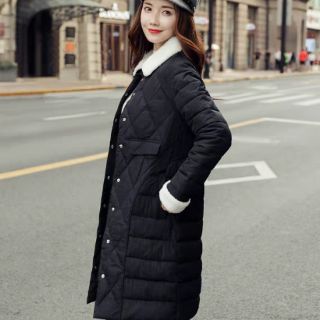 ÁO KHOÁC DÁNG DÀI CỔ LÔNG