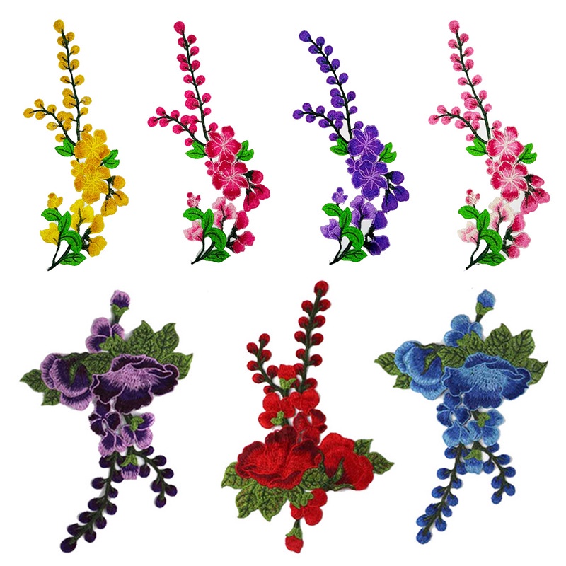 1 Miếng Dán Ủi Thêu Hình Hoa Hồng