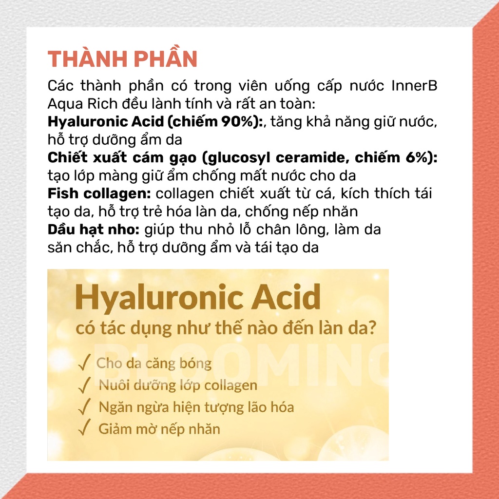 Combo 2 Thực Phẩm Bảo Vệ Sức Khỏe Innerb Aqua Rich
