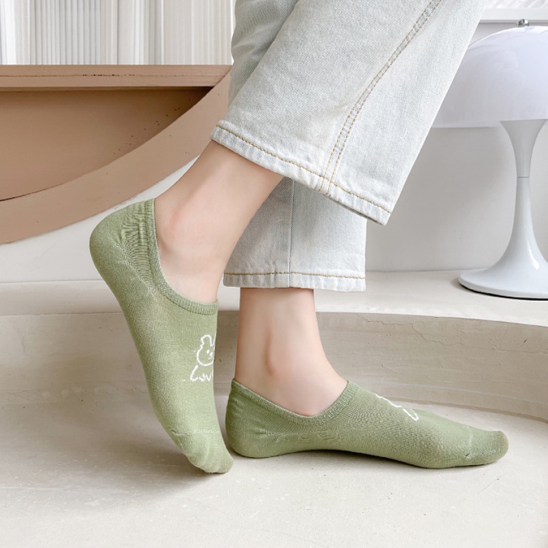 Đôi tất thuyền FHYL họa tiết hoạt hình thời trang mùa hè cho nữ