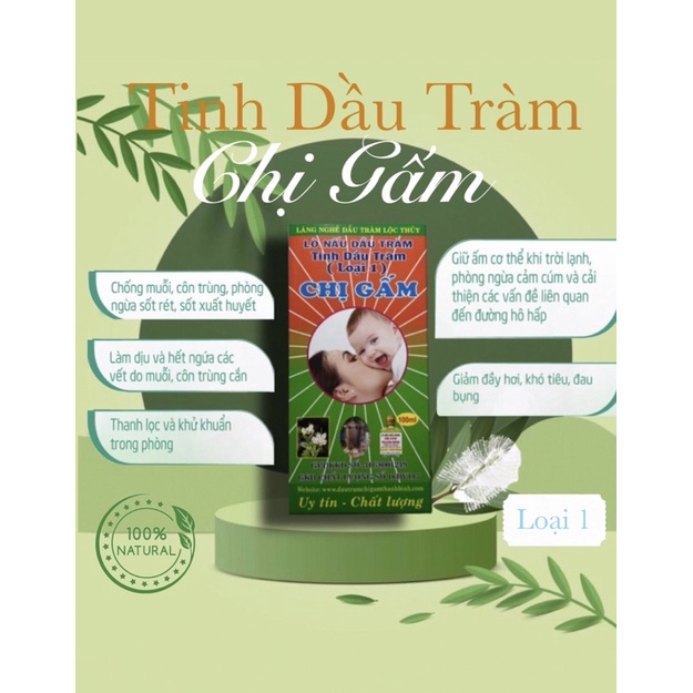 Tinh Dầu Tràm Hiệu Chị Gấm.