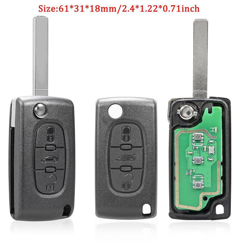 MYRONGVN Chìa Khóa Điều Khiển Từ Xa 433MHz Cho CITROEN C1 C2 C3 C4 C5 Berlingo Picasso