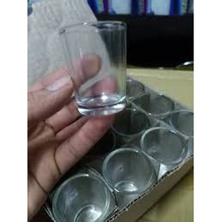 BỘ 12 LY THỦY TINH HẠT MÍT