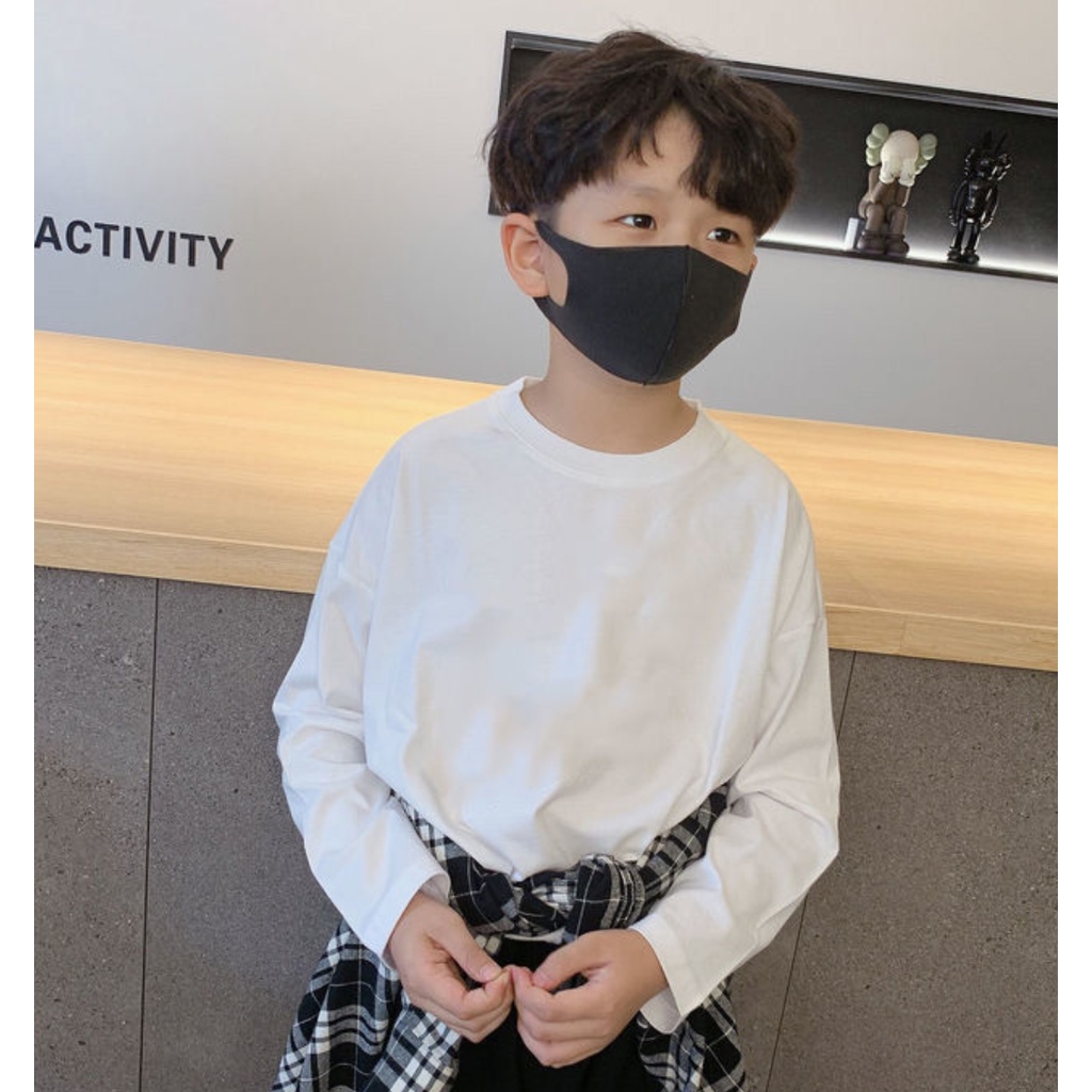 Áo thun dài tay cổ tròn 100 kiểu dáng độc đáo thời trang mùa thu cho bé