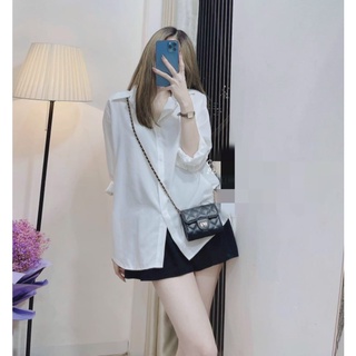 sơ mi nữ trắng đuôi tôm hàng loại 1