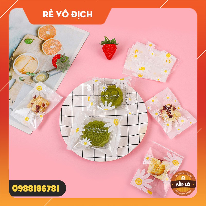 Túi bánh Trung Thu Hoa Cúc Trắng (15gr | 50gr | 75gr | 100gr) SIÊU ĐẸP - HÀNG MỚI VỀ