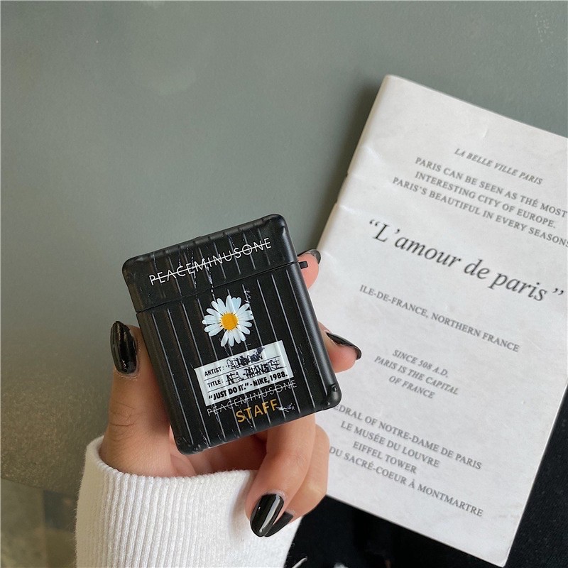 Case Airpod 1/2/pro Hộp Hoa Cúc GD