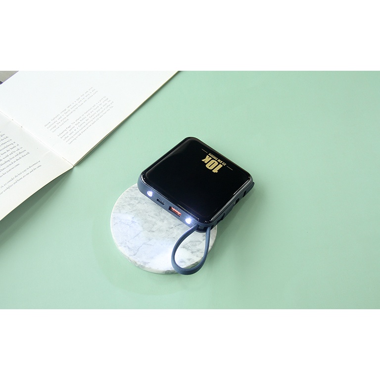 Pin dự phòng sạc nhanh Remax RPP-285 Series Sucha 10000mAh QC 22.5W và PD 20W - tích hợp 2 đèn pin chiếu sáng