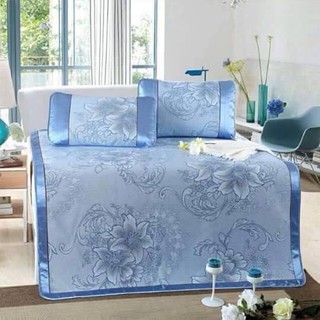 Chiếu lụa hoa 3D