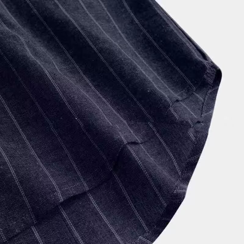 [M-4XL] Áo Sơ Mi Kẻ Sọc Mỏng Màu Xám Dễ Phối Đồ Thời Trang Mùa Hè Cho Nam Giới