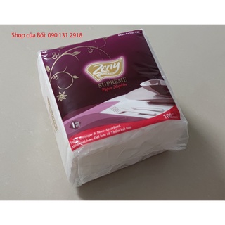 Combo 10 gói khăn giấy ăn napkin 100 tờ x 1 lớp, 330mmm x 330mmm