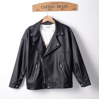 Áo khoác cừu da lì