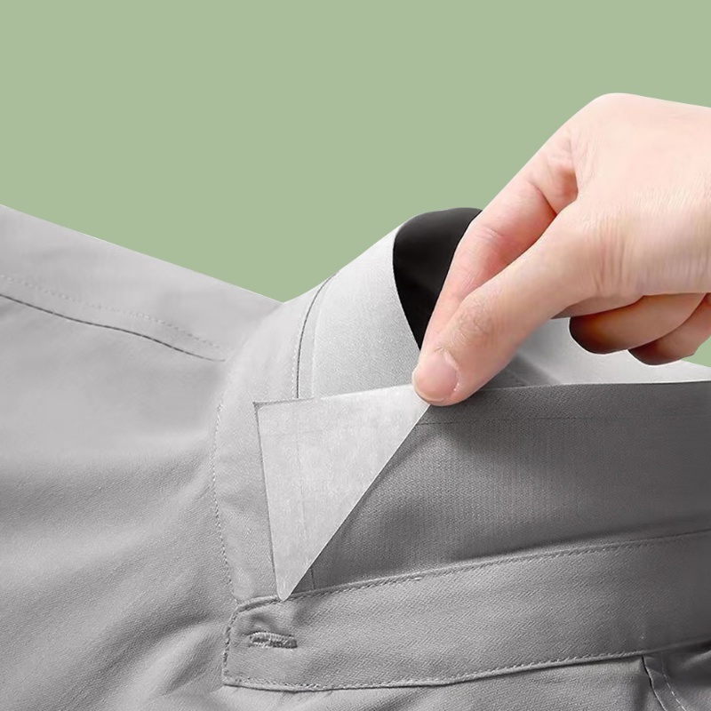 Bộ 30 Miếng Dán Cố Định Cổ Áo Polo Tự Dính Không Cần Dùng Keo Hỗ Trợ Cố Định