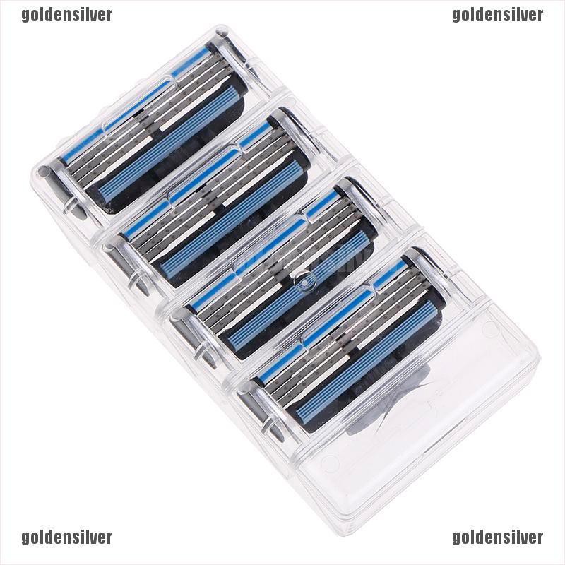 Set 4 Lưỡi Dao Cạo 3 Lớp Chuyên Dụng Cho Máy Cạo Râu Gillette Fusion