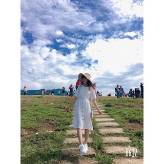 ĐẦM MAXI TRẮNG THẮT NƠ LƯNG