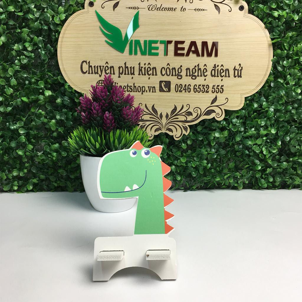 Giá đỡ Điện Thoại bằng gỗ dễ thương thân thiện với môi trường, để xem phim, sạc điện thoại -dc4123