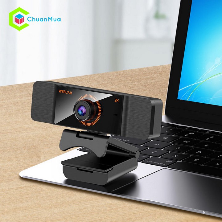 WebCam Full HD 1080 / 2K Tích Hợp 2 Mic, Xoay 360 Độ - Camera Máy Tính, Smart Tivi, Gọi Zalo học Zoom Online, trực tuyến