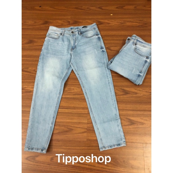 Quần jean xuất Hàn slim crop, form dáng trẻ trung, chất co giãn siêu đẹp