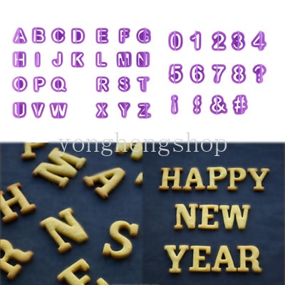 Set 40 Khuôn Làm Bánh Hình Chữ Cái Tiếng Anh 3D