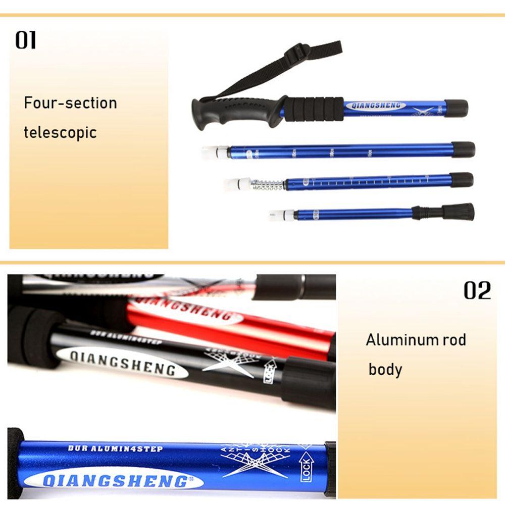 Gậy Đi Bộ Bằng Cao Su Siêu Nhẹ Có 4 Màu