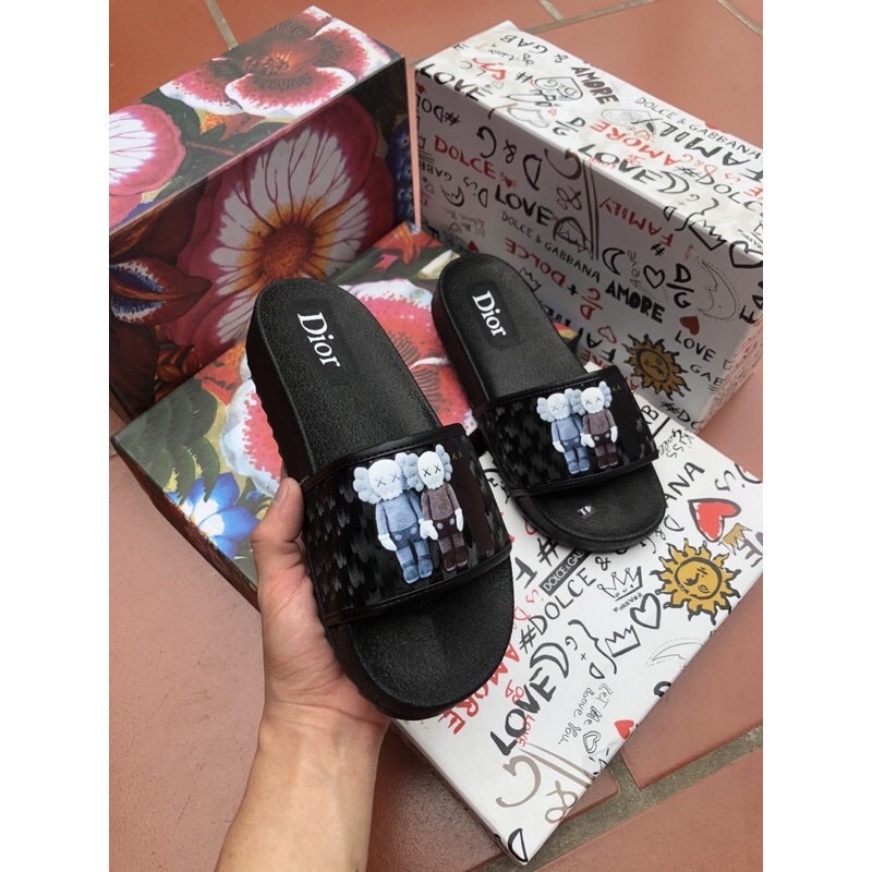 Dép Nam Quai Ngang 3 Gấu D.I.O.R Đế Cao full size 38-43