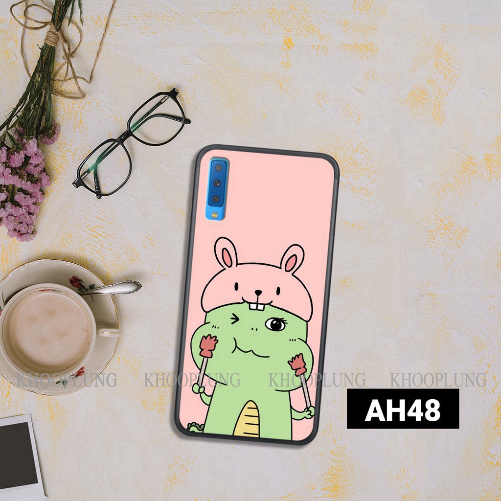 [SALE] Ốp lưng Samsung Galaxy A750/ A7 2018 - A9 2018 in hình khủng long nhỏ siêu cute