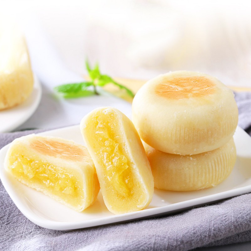 [ Bán lẻ ] 10 cái ( 40g ) bánh soài / bánh sầu riêng ăn đã nghiền