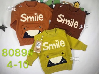 Áo len smile chui đầu bé trai