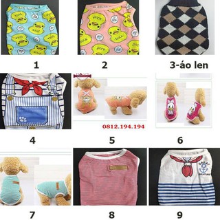 Quần áo chó mèo mùa xuân hè - size S - dành cho chó mèo khoảng 6kg