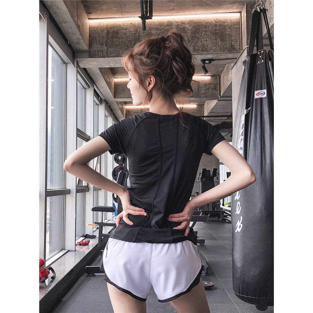 Áo thun phông ngắn thể thao nữ Run (Đồ tập gym,yoga) II KIT SPORT VIỆT NAM