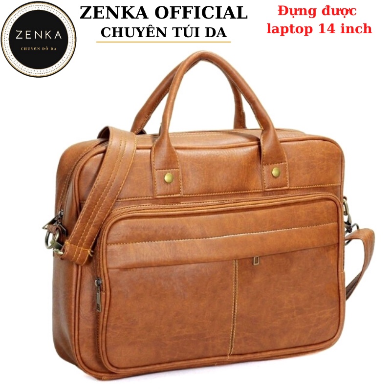 Cặp da công sở cao cấp, túi đựng laptop Zenka rất thanh lịch sang trọng_ZKC15