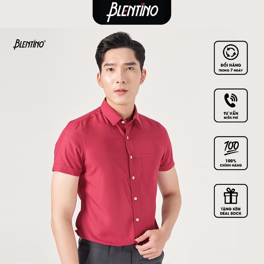 Áo sơ mi ngắn tay BLENTINO BSS07
