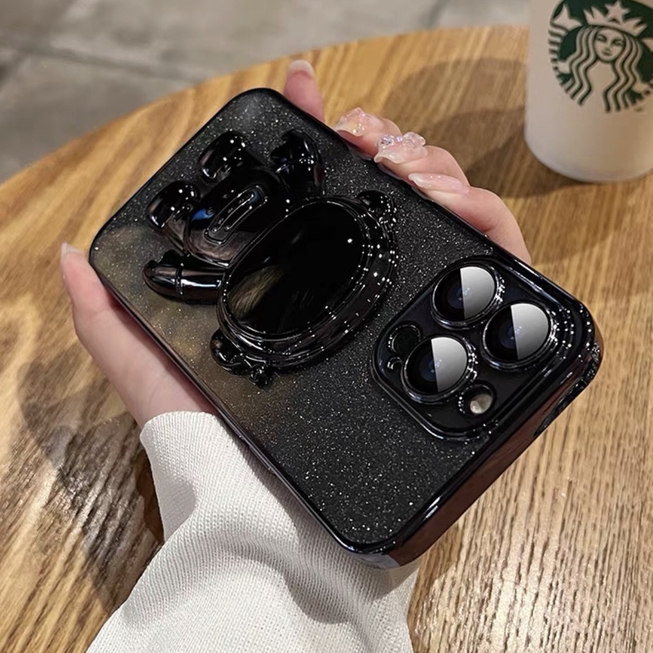 Ốp Điện Thoại In Hình Phi Hành Gia Kèm Giá Đỡ Cho compatible for iPhone 14 pro max 13 pro max 12 pro max 11 pro max x xr xs max 7 8 plus
