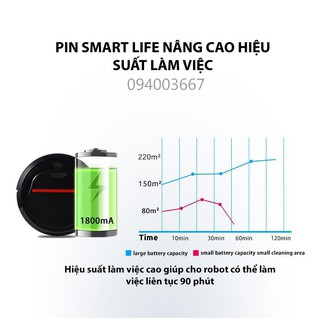 Robot hút bụi lau nhà Nhật Jishida 503 Chổi giữa Chống rơi cơ học Chống kẹt Pin trâu