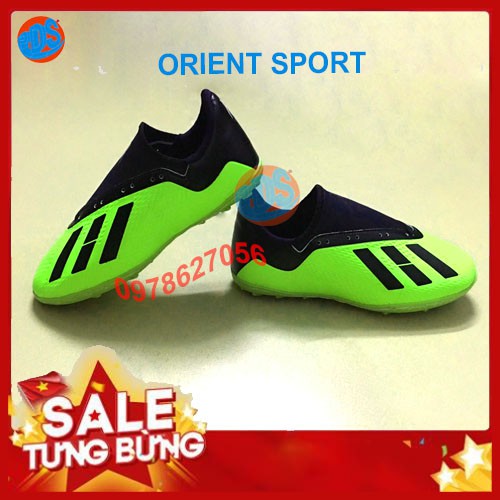 Giày Đá Bóng sân cỏ nhân tạo X18 -Tặng Tất- KHÂU ĐẾ 100% - đế cao su siêu bền. giày đá bóng đá banh
